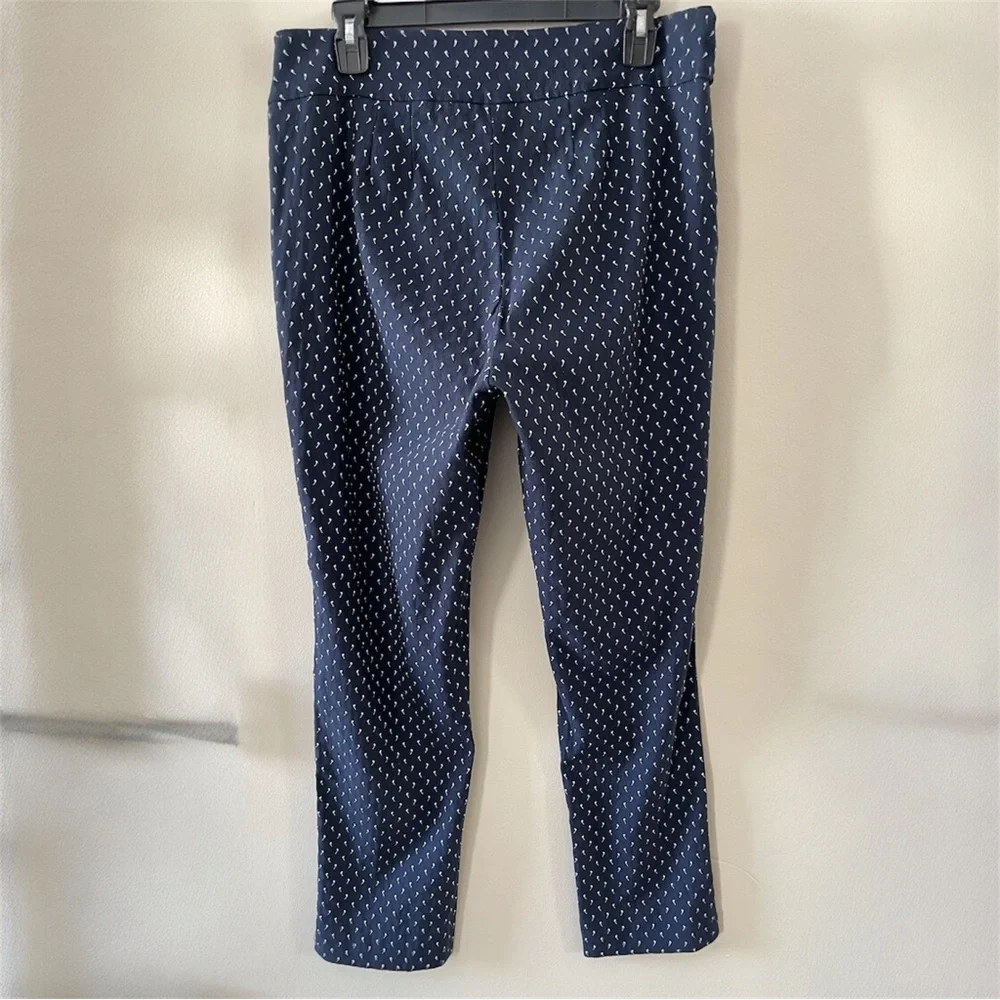 Erica Taylor Jacquard Pull-on Straight Leg Patterned Pants - 1X